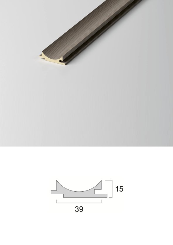 Element riflaj decorativ semicerc interior 40/15